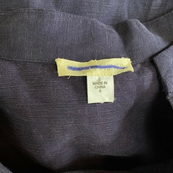 Eileen Fisher Dress Blue Oversize Knee Length S - Picture 7 of 8